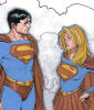 Superman and Supergirl sketch KRYPTONIANS by Travis Charest